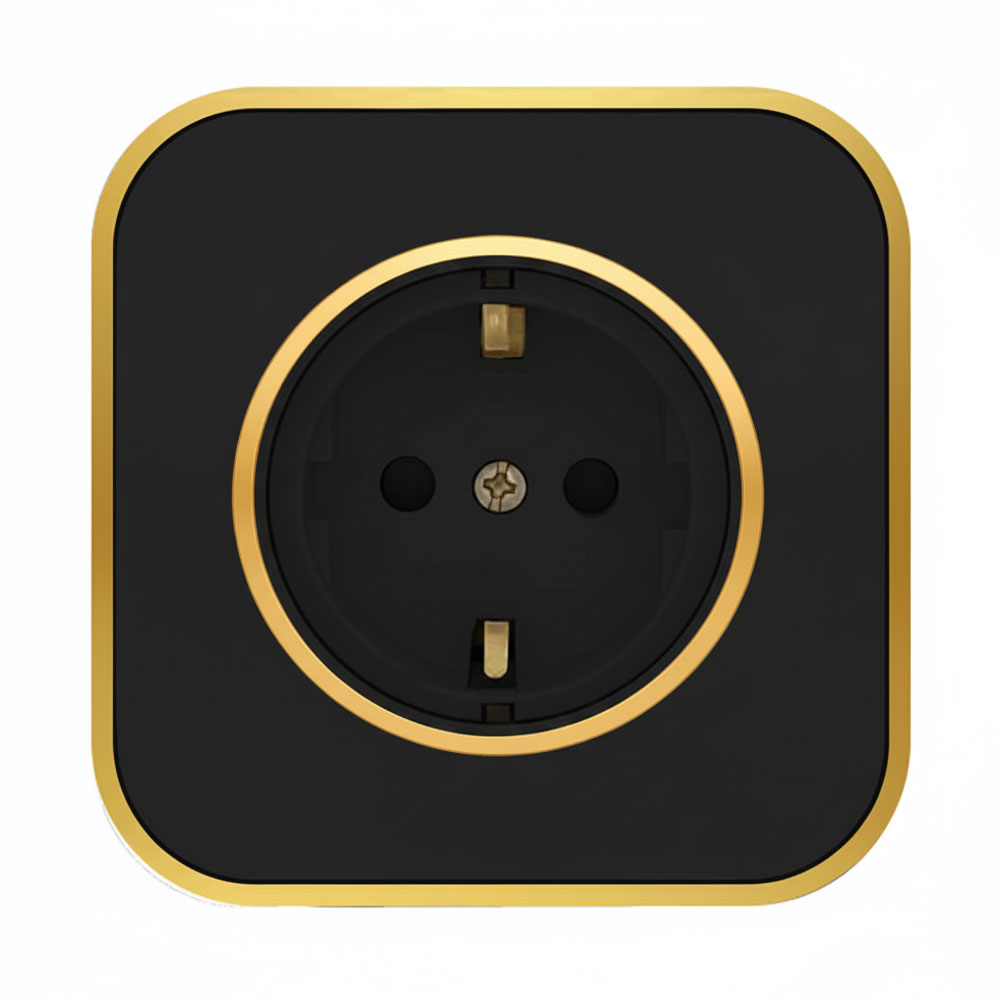 پریز برق ارتدار ویرا مدل آرک آلفا با قاب گلس