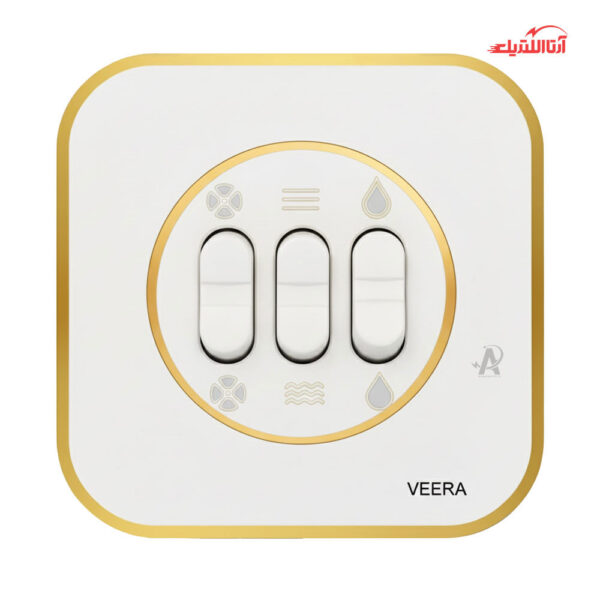 کلید کولر ویرا مدل آرک آلفا با قاب گلس