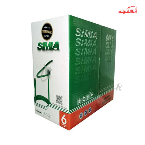 کابل شبکه CAT6-SFTP با روکش LSZH سیمیا کلاف 500 متری