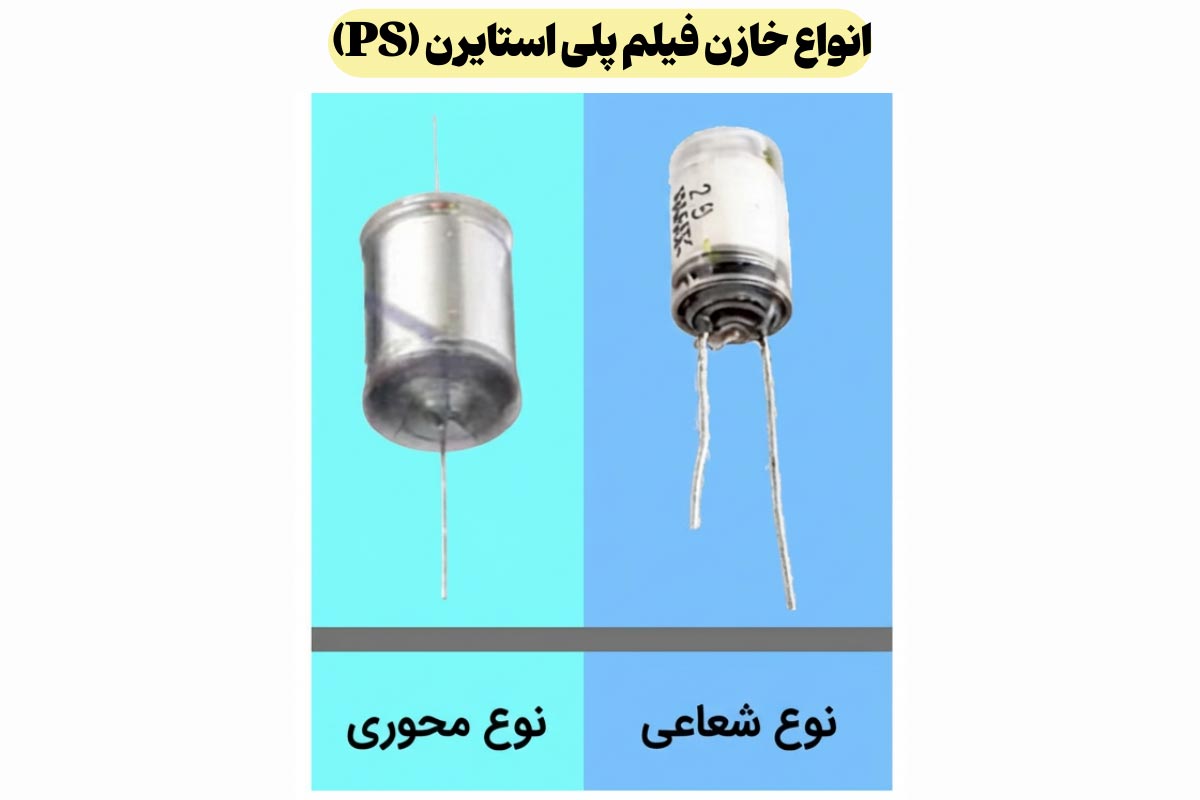معرفی انواع خازن‌ لایه‌ای پلی استایرن (PS)