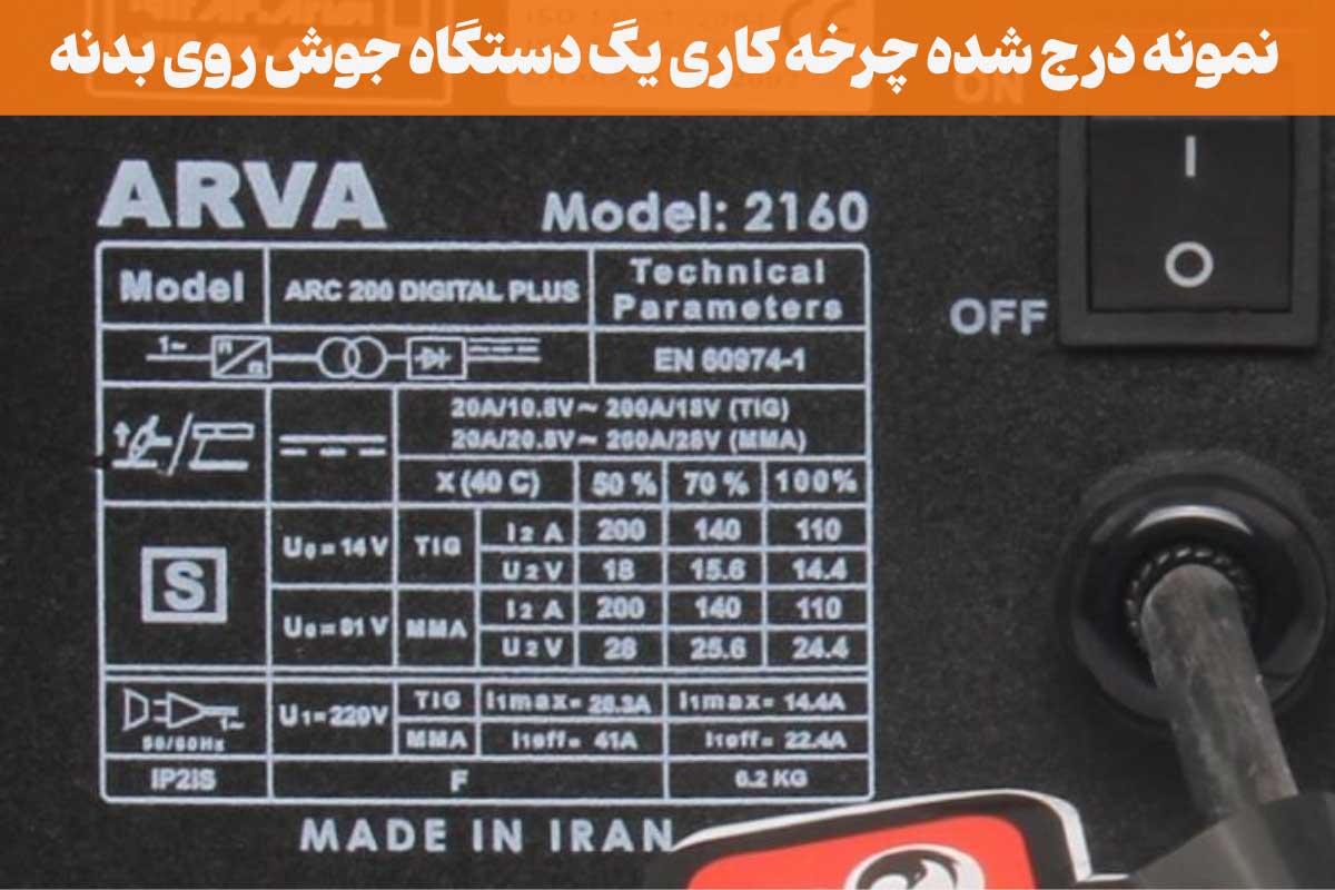 پلاکخوانی چرخه جوشکاری از روی دستگاه جوش