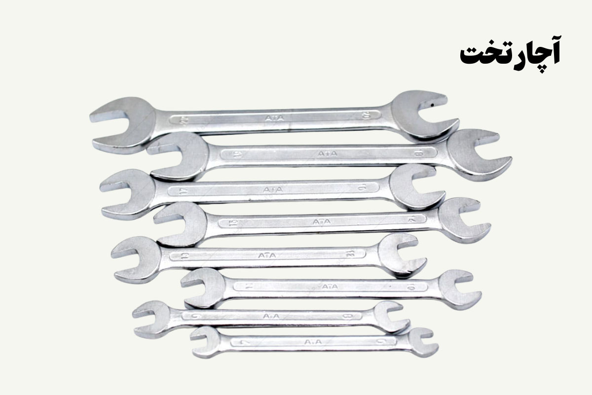 نمونه تصویری از آچار تخت