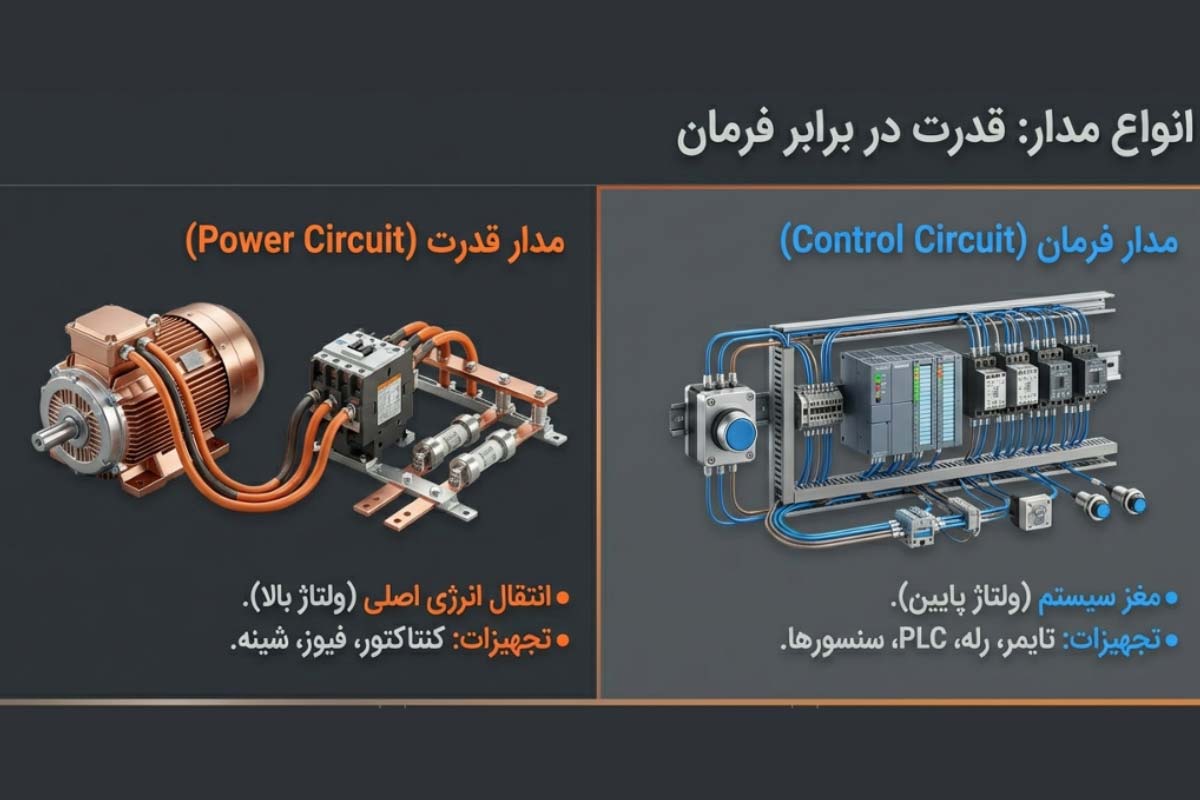 معرفی انواع مدار در تابلو برق