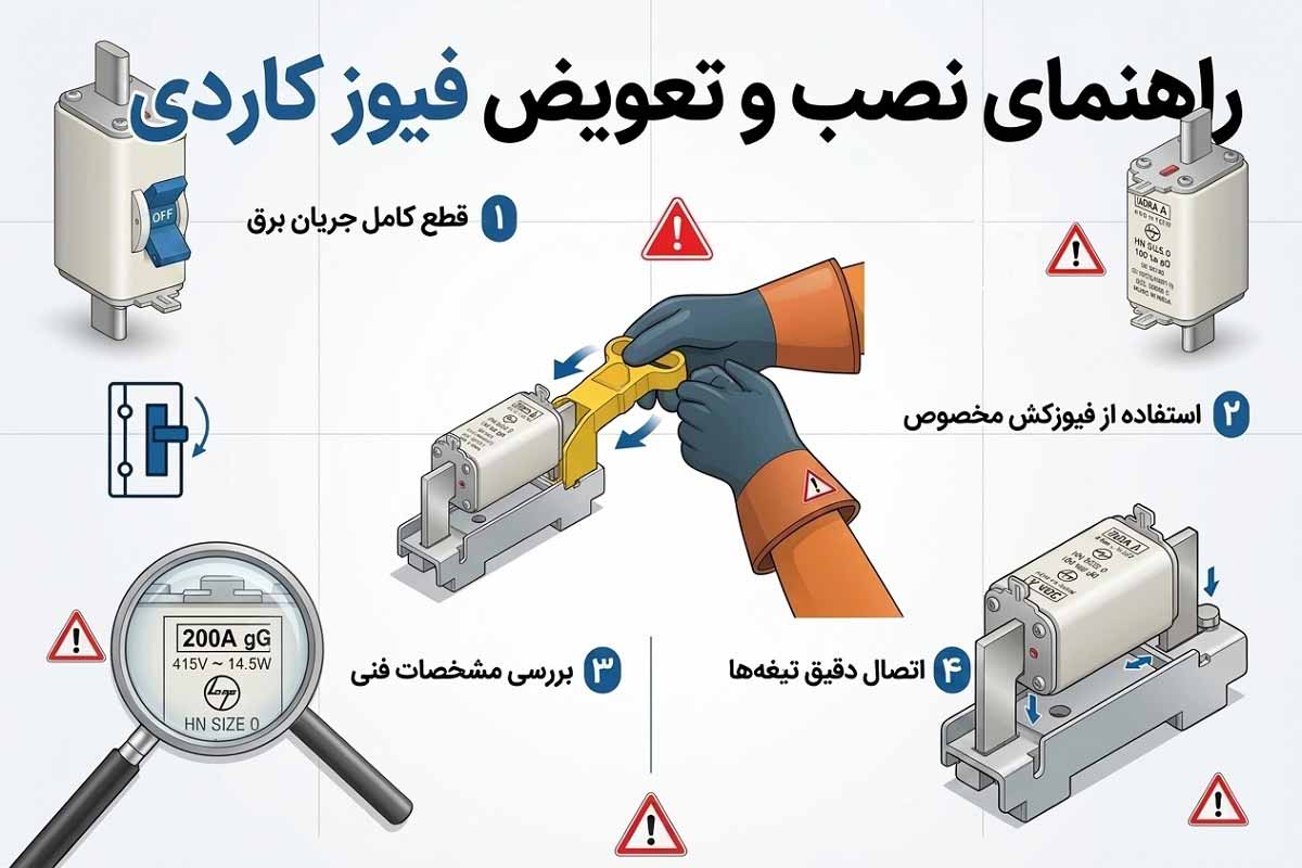 نصب تصویری فیوز کاردی