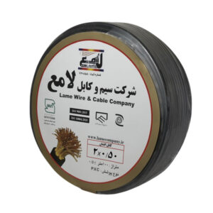 کابل افشان 2 در 0.5 لامع کلاف صد متری