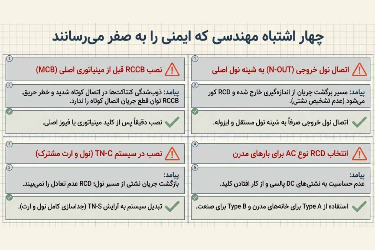 اشتباهات در محل نصب کلید محافظ جان