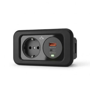 پریز برق توکار فکتور مورف مدل Twin Plus