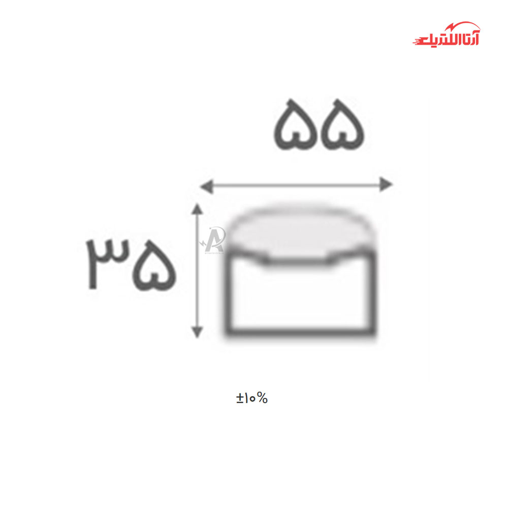 براکت خطی روکار 20 وات 30 سانتی متر افراتاب مدل AF-EB-20W