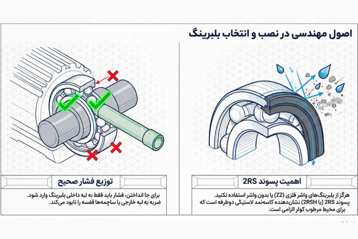نکات مهم خرید بلبرینگ و نصب آن
