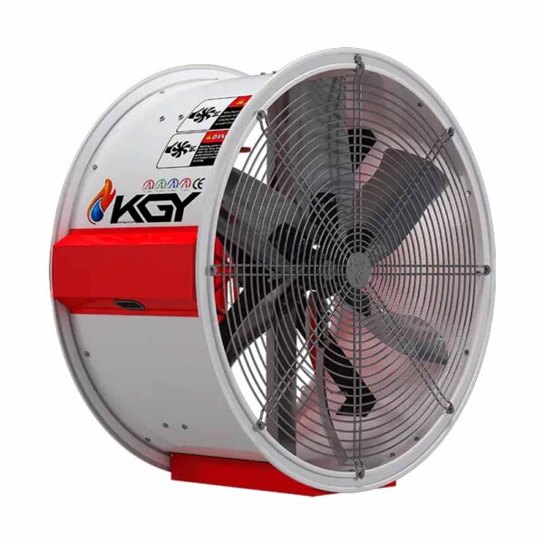 فن صنعتی 3 فاز 1500 وات 140 سانتیمتری دمپردار کولاک گستر یزد مدل ECOFAN140