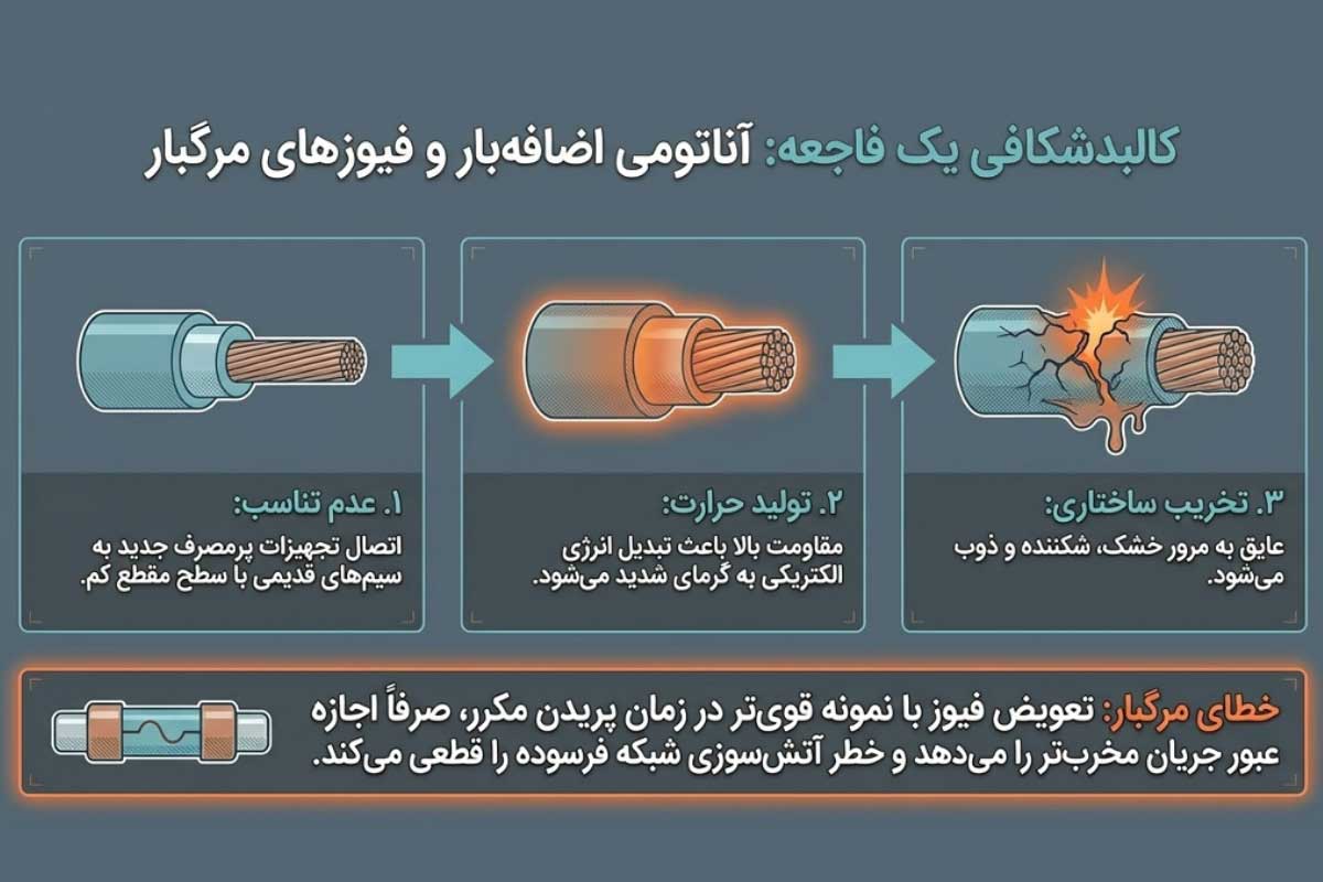 چرا نباید پس از پریدن فیوز به صورت مکرر، فیوز با ظرفیت بیشتر نصب کنیم؟