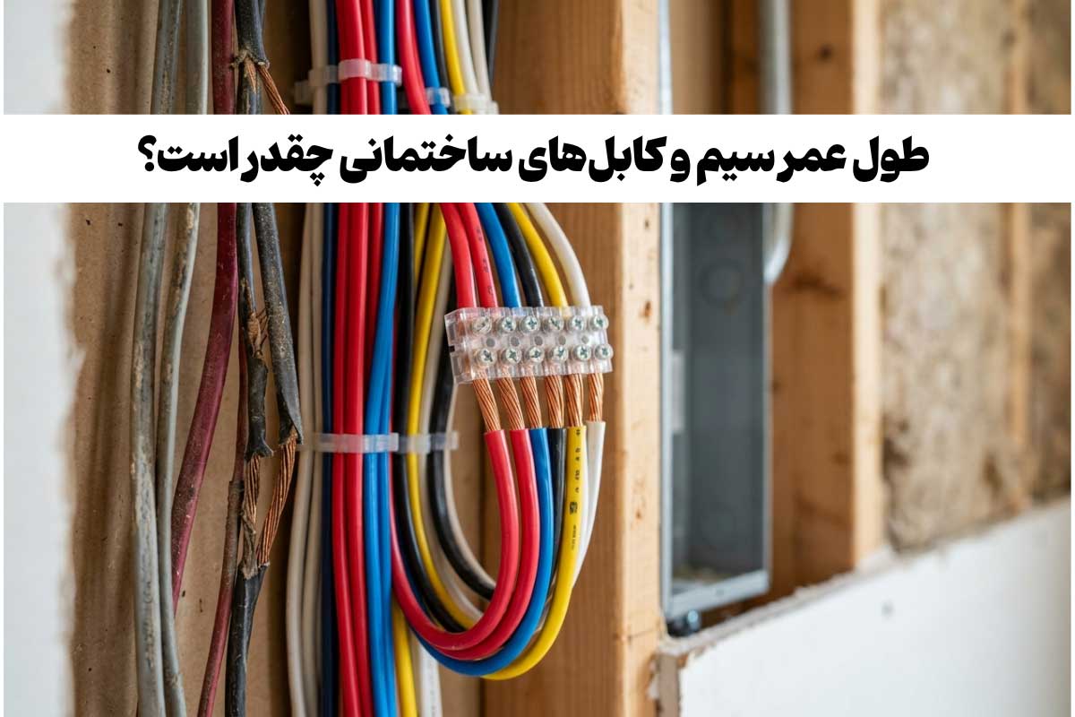 عمر مفید سیم و کابل ساختمانی | عمر مفید سیم‌کشی ساختمان چقدر است؟