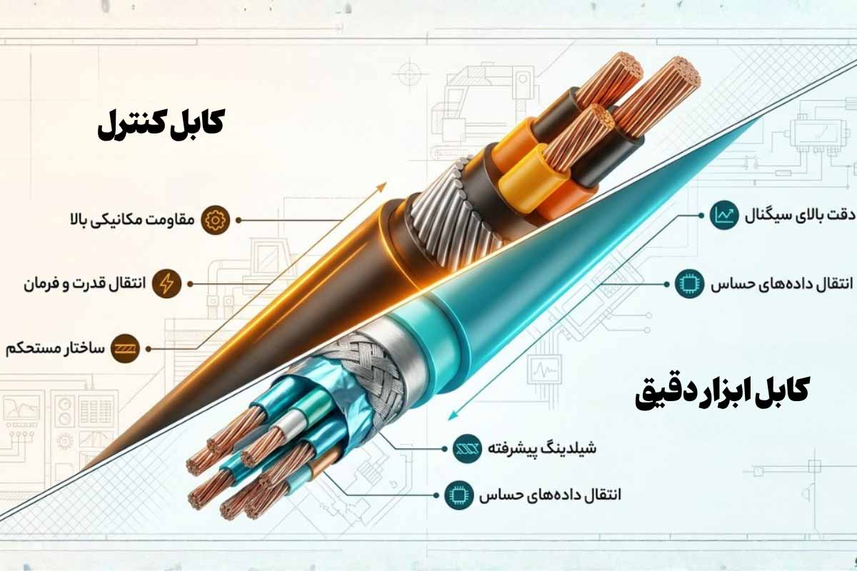 فرق کابل ابزار دقیق و کابل کنترل