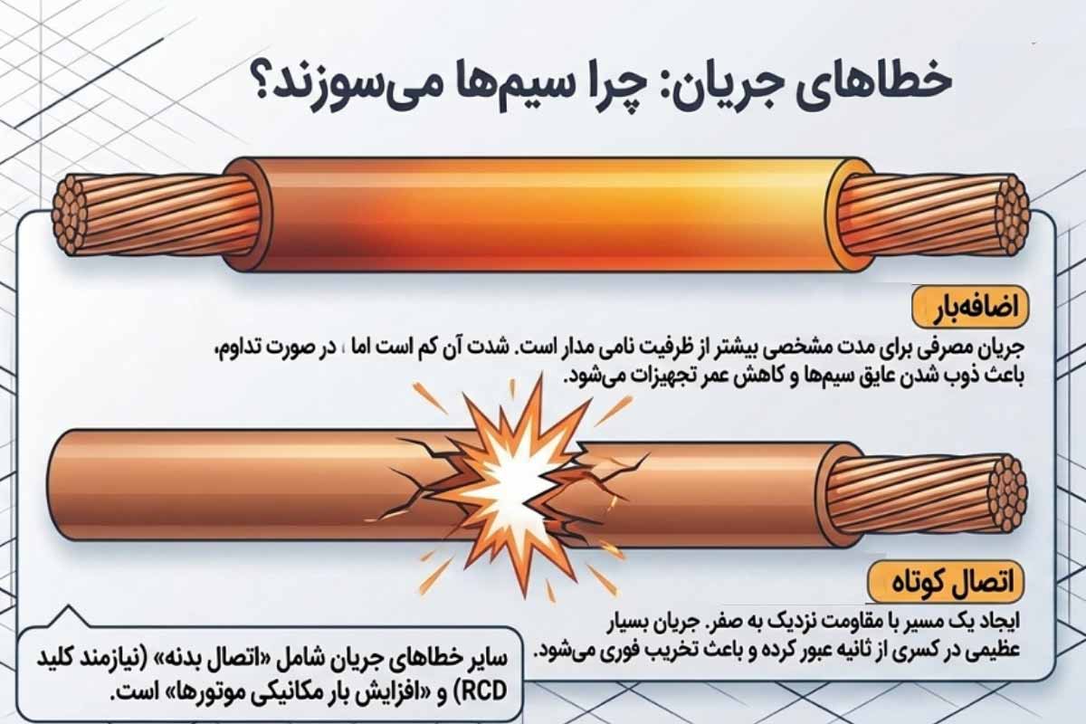 خطاهای جریان در مدار