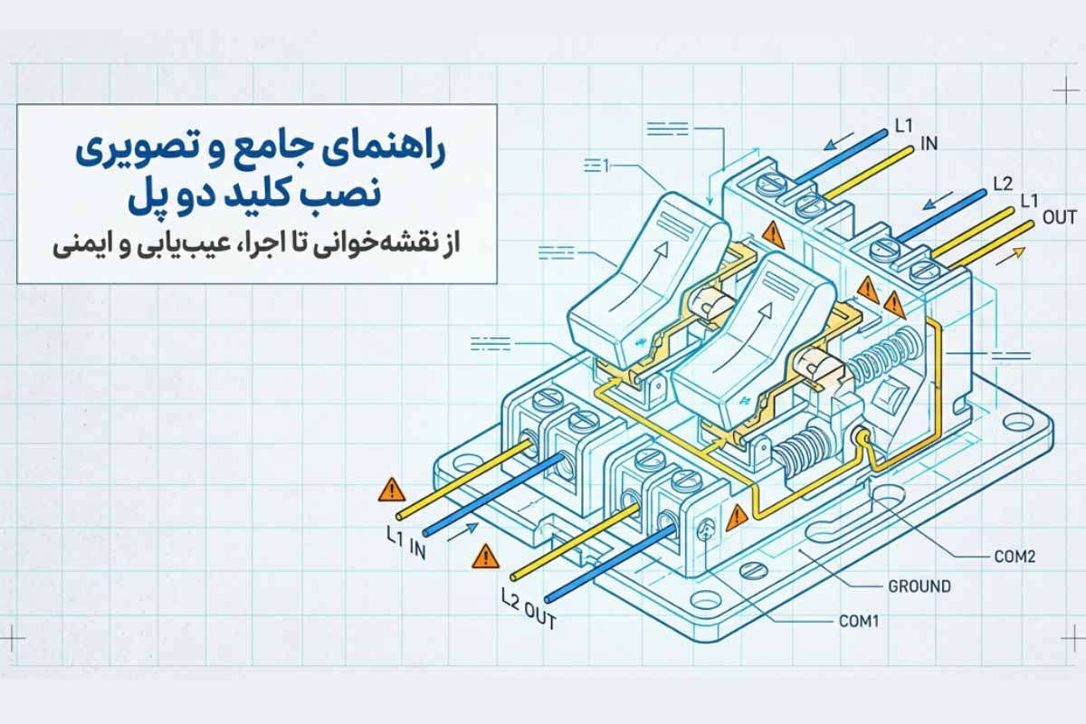 آموزش 0 تا 100 نصب کلید دو پل